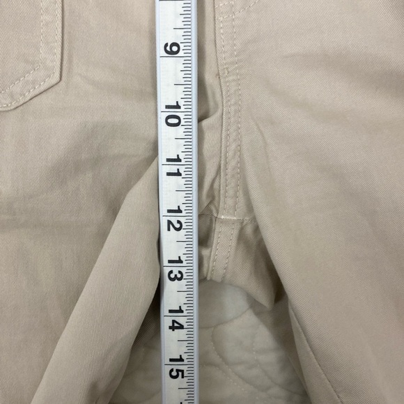 Zara High Rise Cargo Pants Khaki Trousers Size 10 Relaxed Fit - Picture 4 of 12